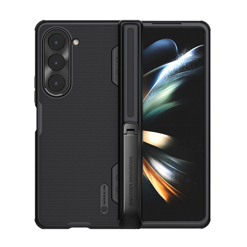 Nillkin Samsung Galaxy Z Fold 5 Frosted Shield Case | 180° Fold | Bracket & Pen Sleeve