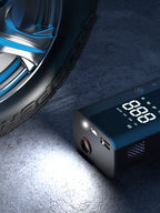 مضخة هواء لاسلكية محمولة | 60 واط، شاشة رقمية، 4000-8000 مللي أمبير، ضوء LED، شحن USB