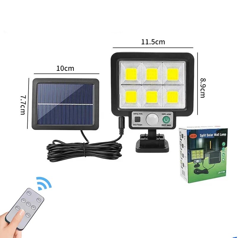 Solar Motion Sensor Wall Light with Remote Control