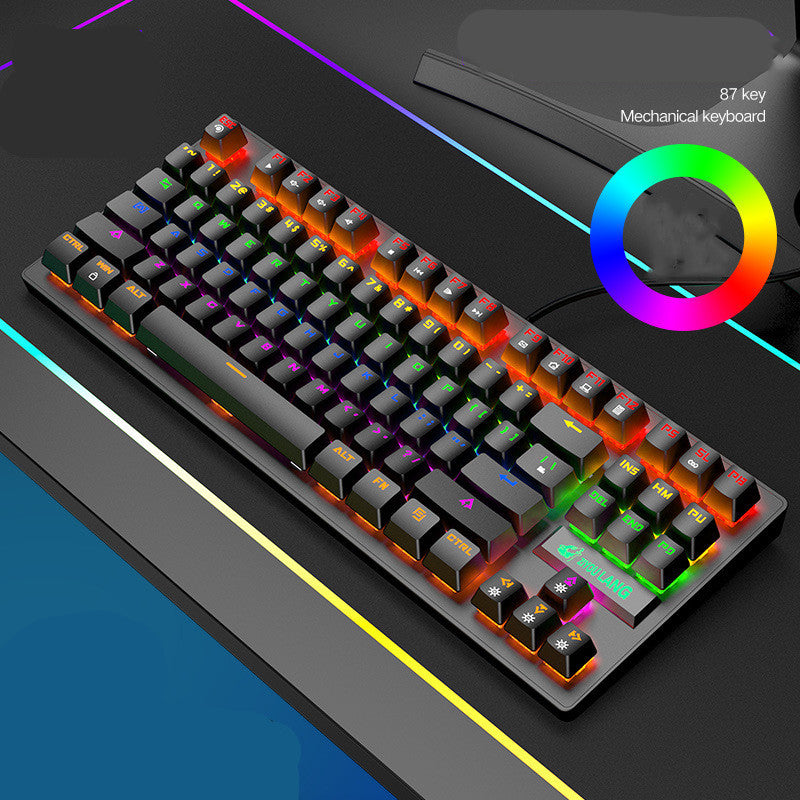 87-Key RGB Mechanical Gaming Keyboard – TKL, Wired USB
