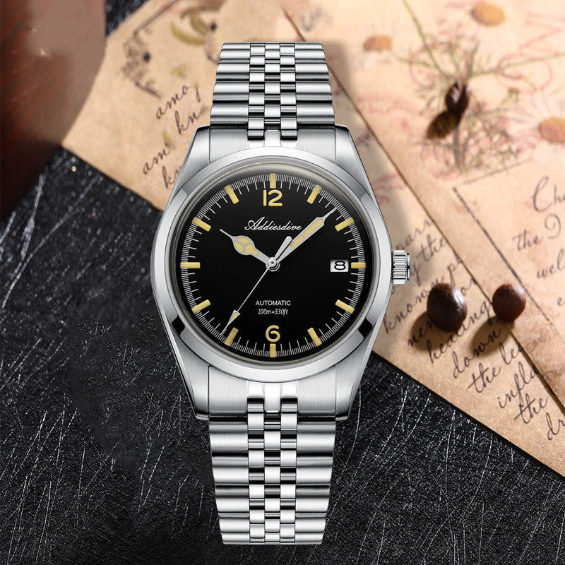 316L Stainless Steel Automatic Mechanical Watch – Business Style | Hooriva