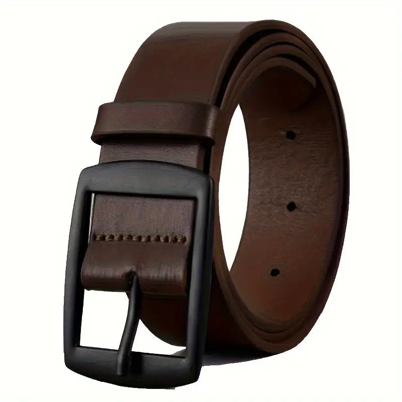 Men's Business Casual Belt – Versatile Pin Buckle | Black, Coffee & Khaki | 120cm | Hooriva