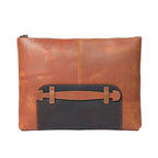 Simple Retro First Layer Cowhide Large Capacity Men's Clutch