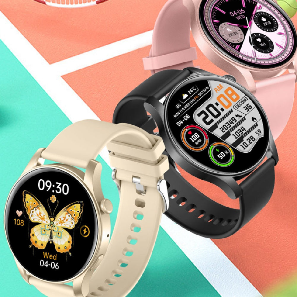 Smartwatch with Bluetooth Calling & Heart Rate Monitor | Waterproof Touch Screen Watch