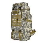 110L Tactical Camouflage Hiking & Camping Backpack – Air-Cushion Strap Outdoor Rucksack in 6 Camo Styles