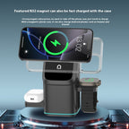 Magnetic Wireless Charging Stand | 180° Rotating Type-C Phone Charger