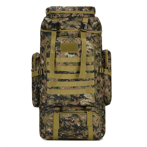 110L Tactical Camouflage Hiking & Camping Backpack – Air-Cushion Strap Outdoor Rucksack in 6 Camo Styles