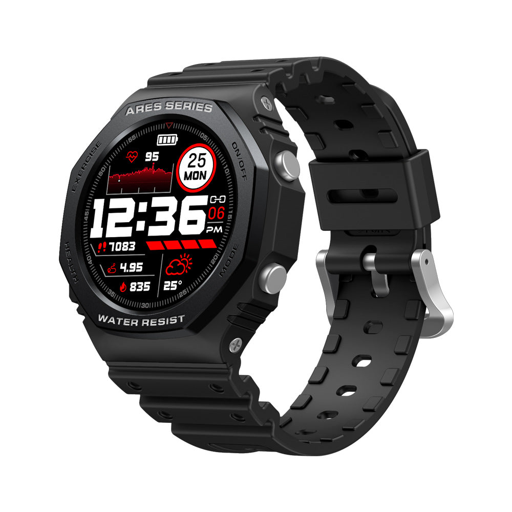 Zeblaze Ares 2 Rugged Smart Watch – 50M Waterproof, 1.09" HD, 45-Day Battery | Hooriva