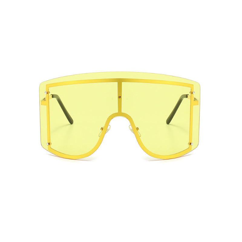 Women Square Polarized Glass Lens Sunglasses