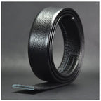 Men's Full Grain Leather Belt – Anti-Scratch Ratchet Buckle | Black & Brown | 110–130cm | Formal & Casual | Hooriva