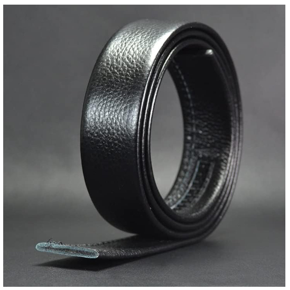 Men's Full Grain Leather Belt – Anti-Scratch Ratchet Buckle | Black & Brown | 110–130cm | Formal & Casual | Hooriva