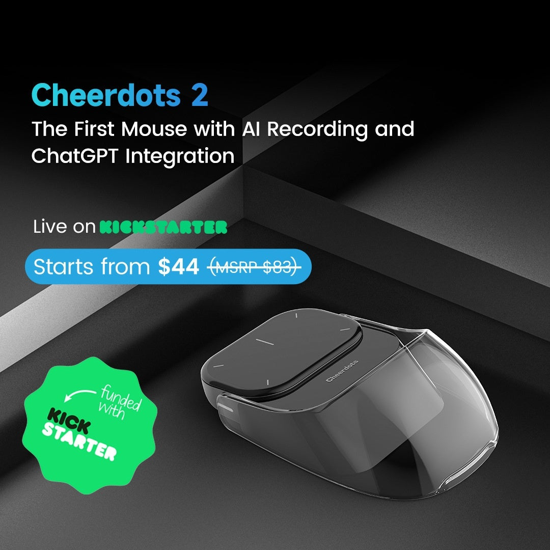 Smart Split Air Mouse with Wireless Charging | Laser Pointer, AI Voice, USB-C | HOORIVA