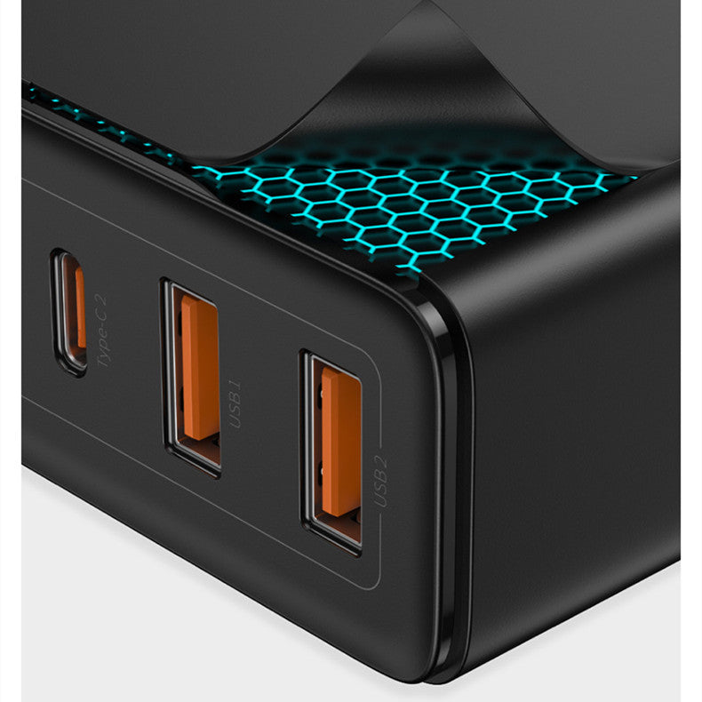 100W GaN 4-Port Fast Charger | Gallium Nitride USB Charging Adapter