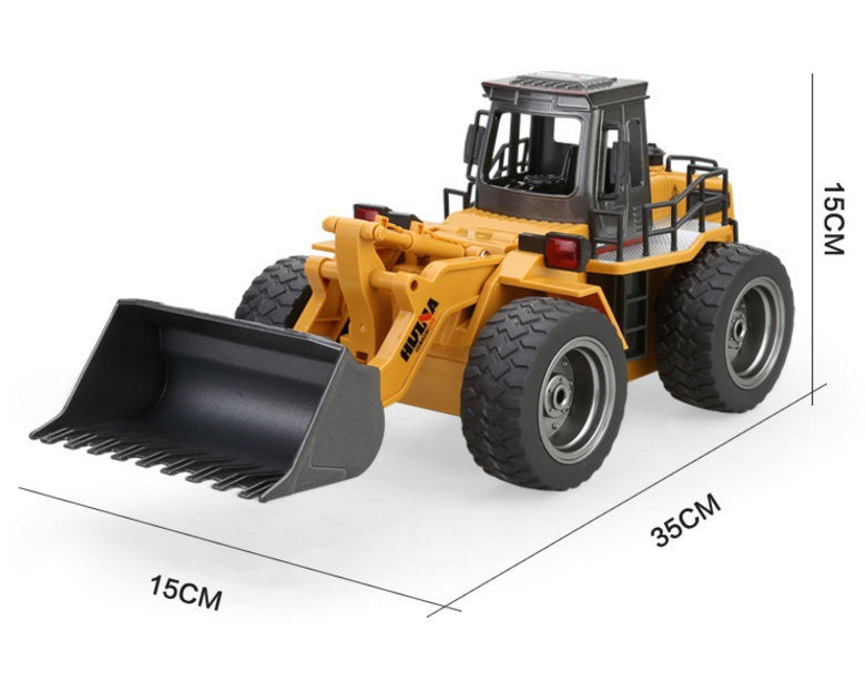 RC Excavator Toy for Kids – Alloy 1:18 Remote Control Engineering Car with Music & Lights