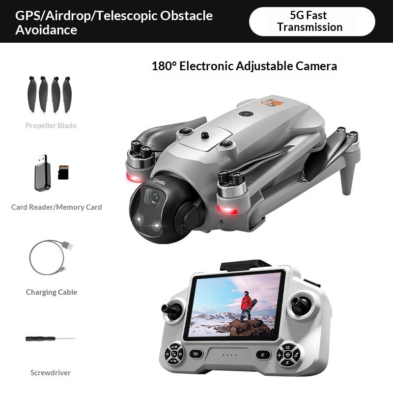 GPS Smart Positioning Drone with Dual Cameras – Alloy RC Aerial Photography