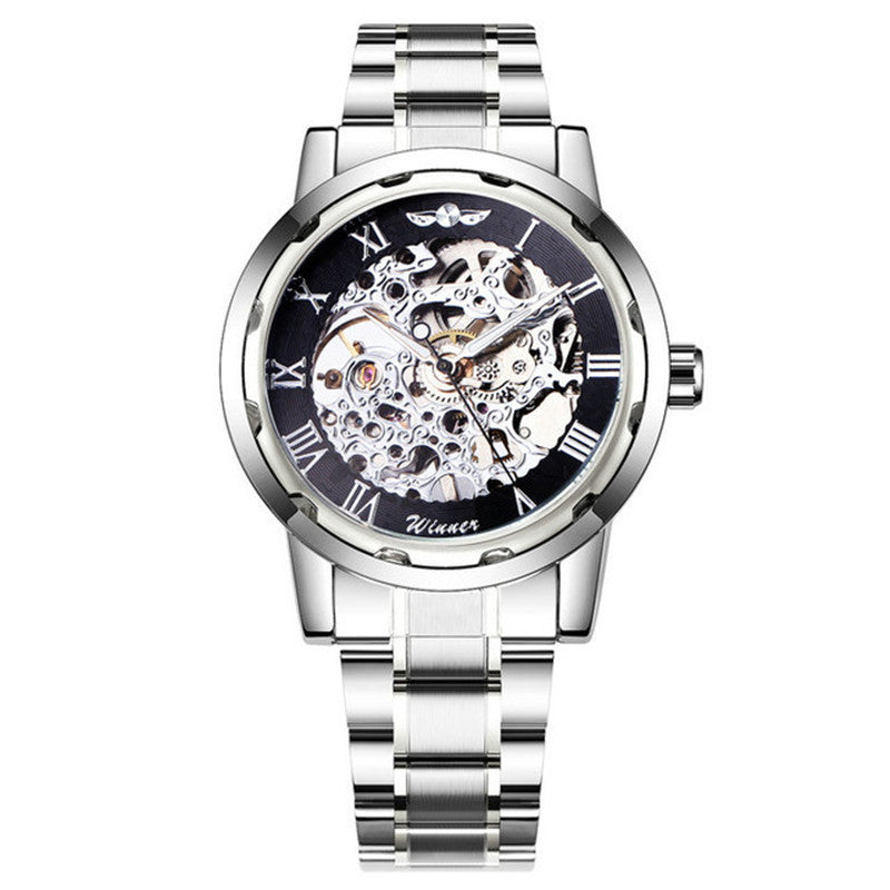 Men's Hollow Mechanical Watch | Fashion Gold & Silver Dress Watch | HOORIVA