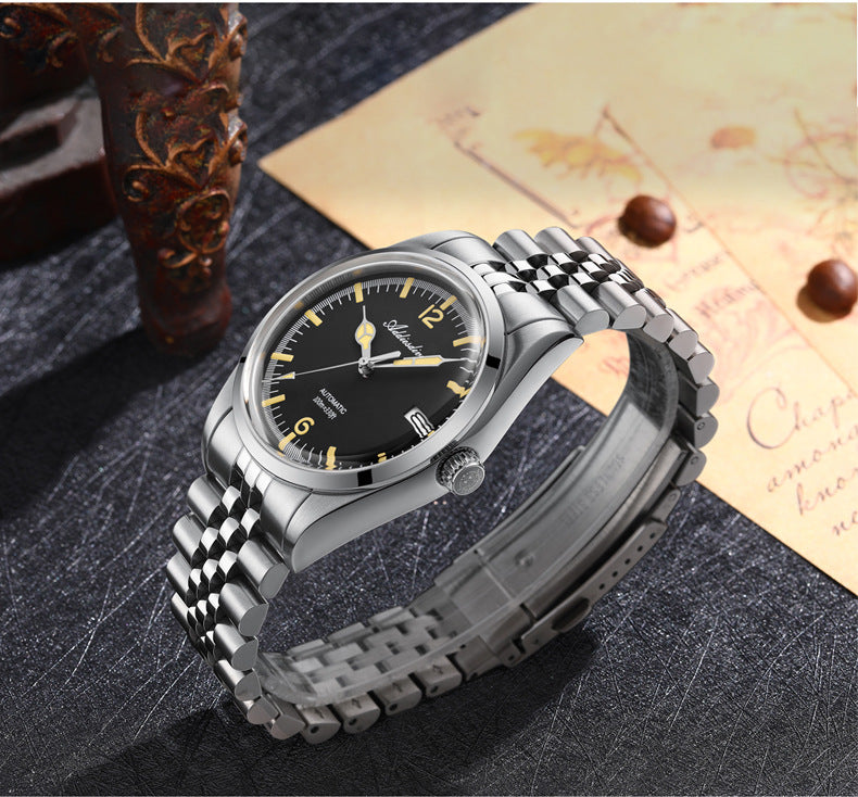316L Stainless Steel Automatic Mechanical Watch – Business Style | Hooriva