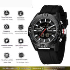 Minimalist Multi-Timezone Calendar Watch | Trendy Unisex Wristwatch in 8 Colourways
