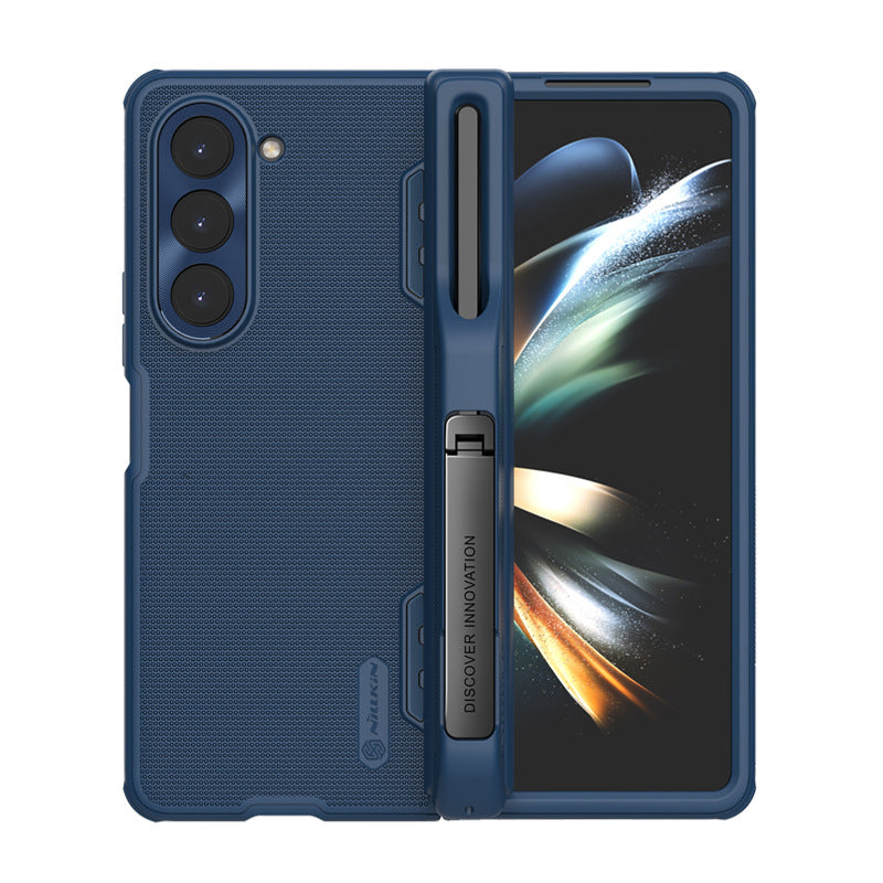 Nillkin Samsung Galaxy Z Fold 5 Frosted Shield Case | 180° Fold | Bracket & Pen Sleeve