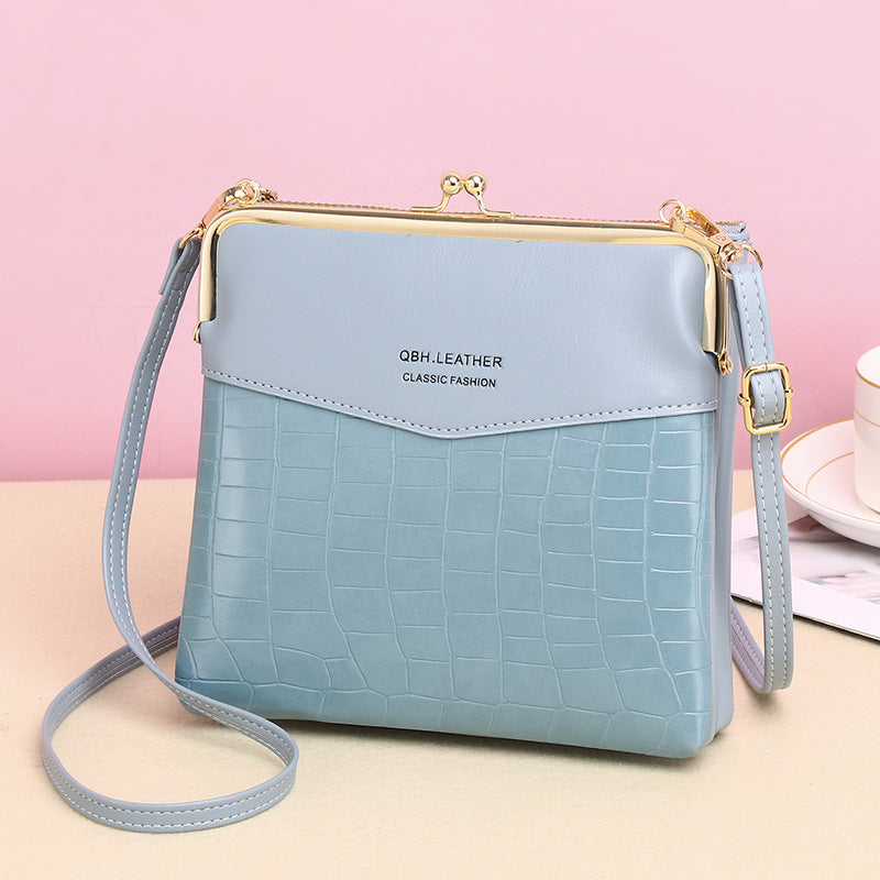 Women's Alligator Pattern Crossbody Bag – Retro PU Leather Shoulder Phone Bag