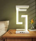 Magnetic Levitating Desk Lamp | Wireless Charging, Touch, Eye-Care, USB | HOORIVA