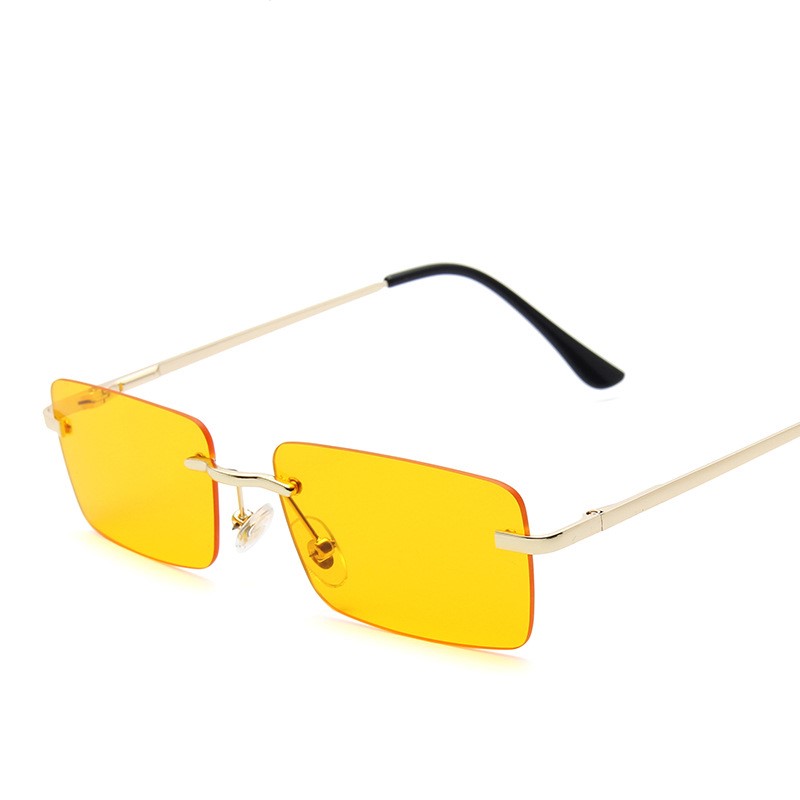 Women's Small Frame Sunglasses | Clip-Style Metal Frame | Tinted Lenses