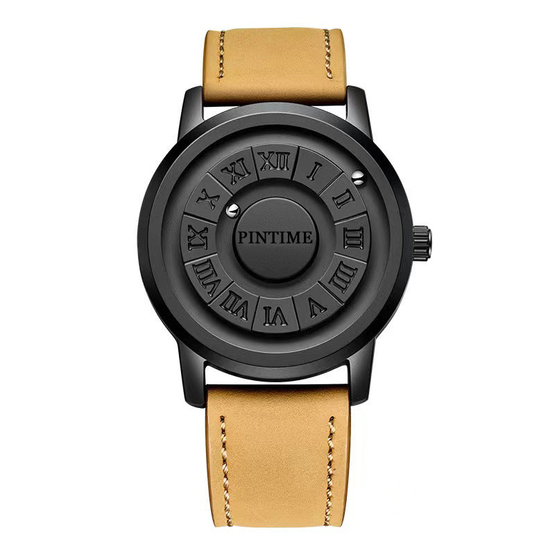 Fashion Concept Waterproof Watch | 12mm Slim, Black & Silver Case | HOORIVA
