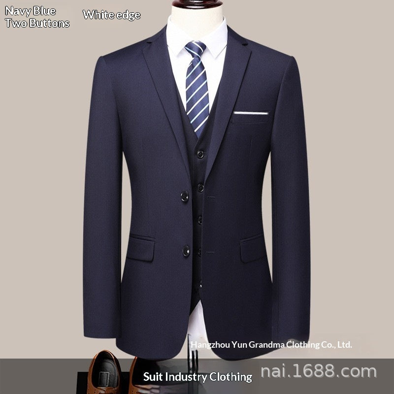 Men's Formal Suit Trousers | Polyester Dress Pants, S–6XL, 5 Colours | HOORIVA