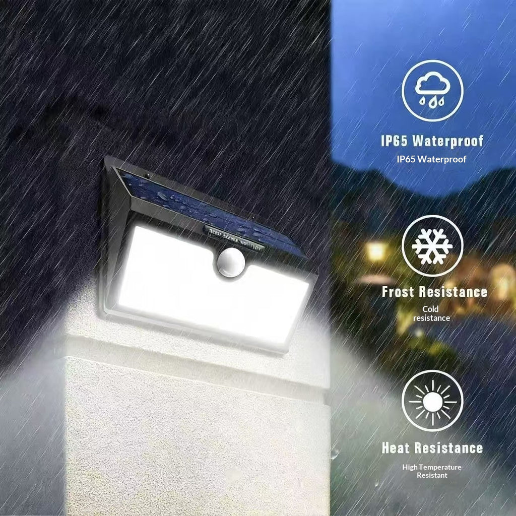 78-LED Solar Motion Sensor Outdoor Wall Lamp