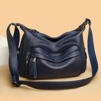 Women's Large Capacity Shoulder Bag – Soft PU Leather Crossbody Tote Handbag
