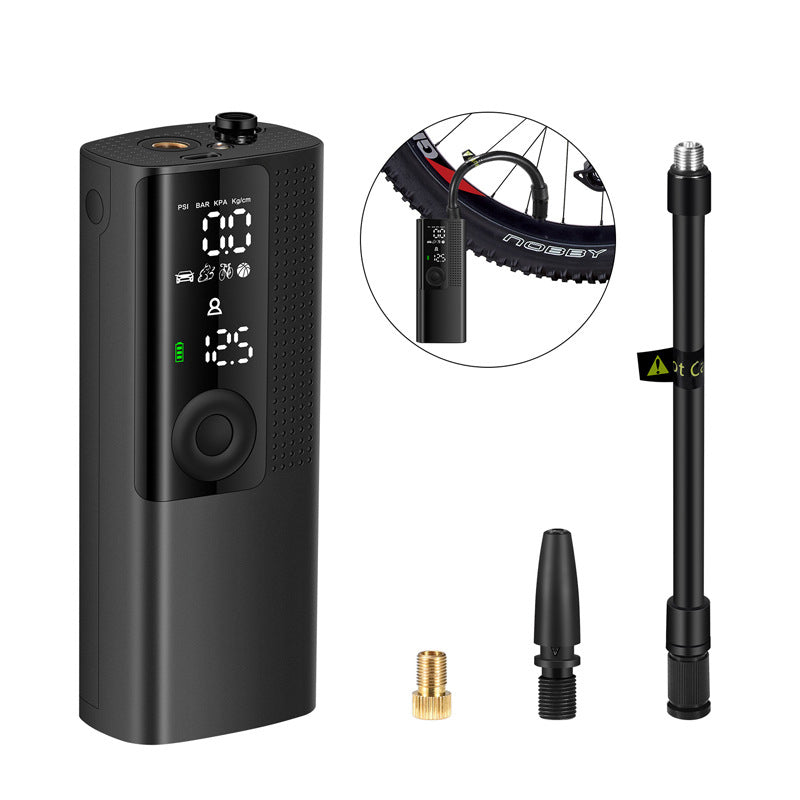 منفاخ إطارات ذكي محمول BP198 | شاشة LCD، بطارية 2000 مللي أمبير، 20 لتر/دقيقة، 12 فولت