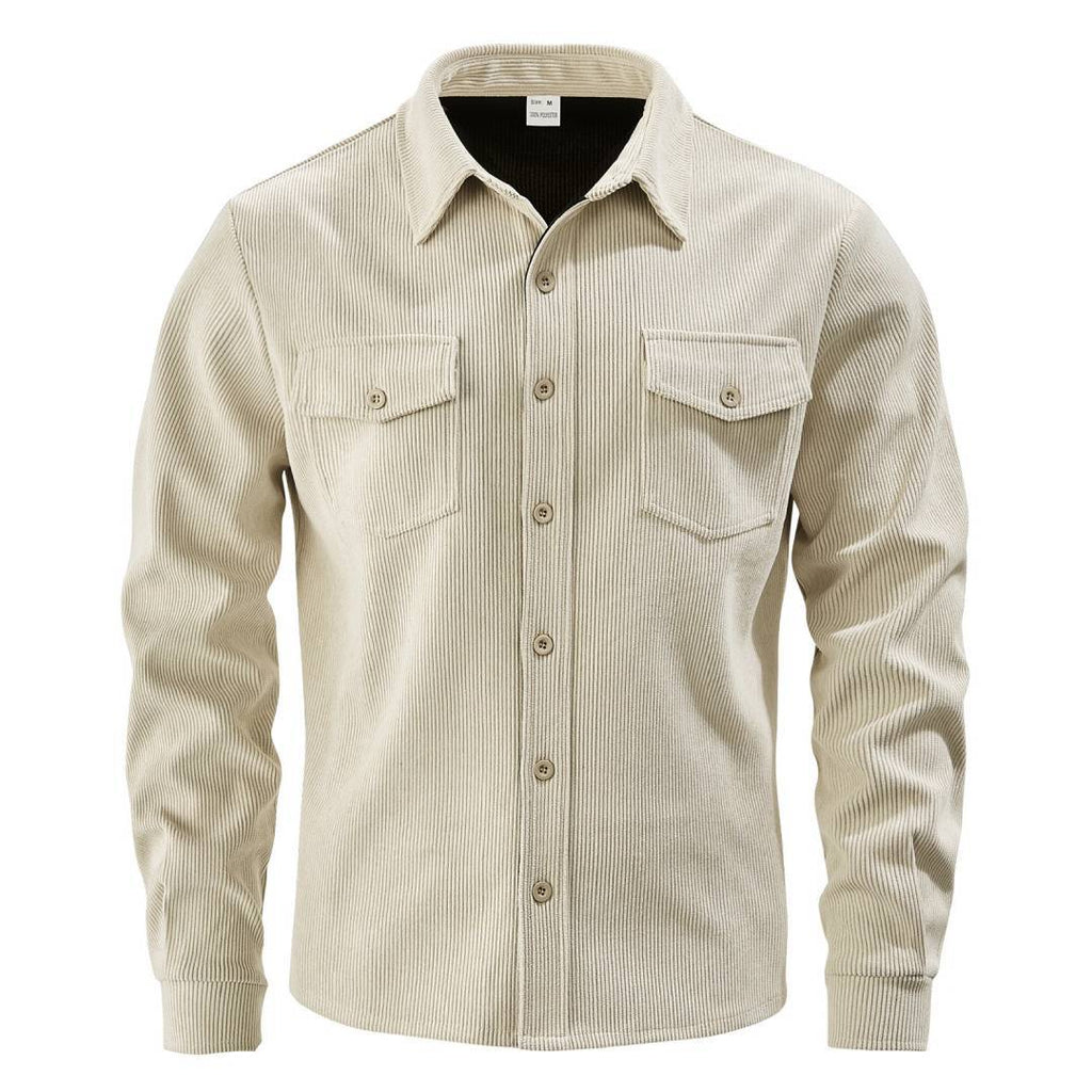 Men's Slim Fit Sporty Jacket | 100% Polyester, Patch Pockets, Curved Hem | HOORIVA