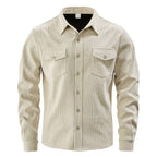 Men's Slim Fit Sporty Jacket | 100% Polyester, Patch Pockets, Curved Hem | HOORIVA