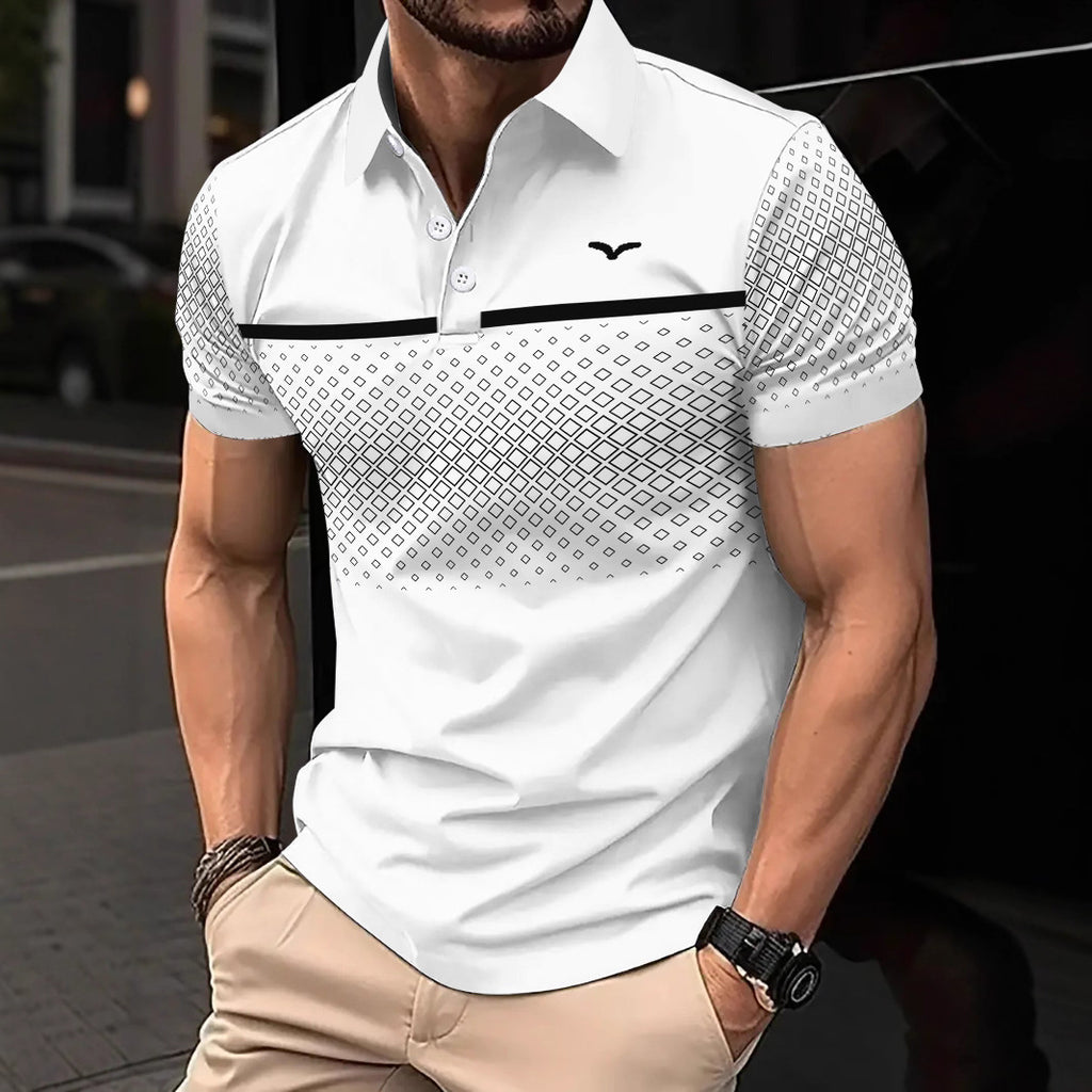 Men's Slim-Fit Polo Shirt | Short Sleeve, 7 Colours, S-3XL, Polyester, Casual & Smart