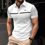 Men's Slim-Fit Polo Shirt | Short Sleeve, 7 Colours, S-3XL, Polyester, Casual & Smart