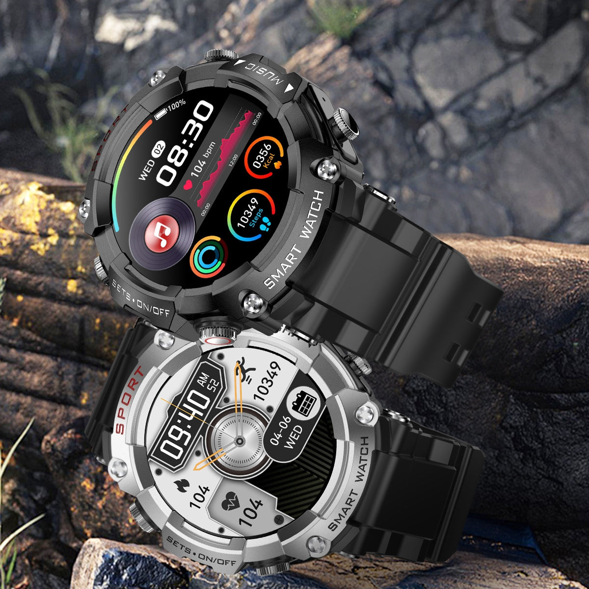 T96 3-in-1 Smart Watch – Wireless Headset & MP3 Player