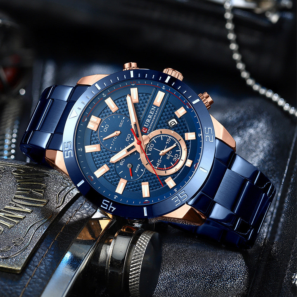 Men's Business Quartz Watch | Waterproof Two-Tone Wristwatch in 4 Colourways