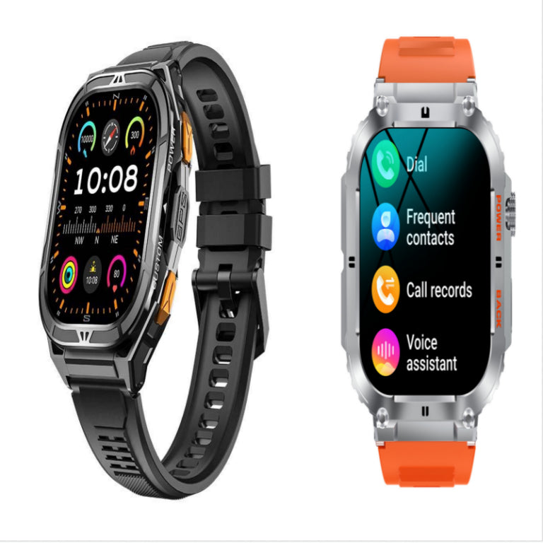 ساعة X5 الذكية | شاشة AMOLED، نظام تحديد المواقع العالمي GPS، مكالمات بلوتوث، بطارية تدوم 14 يومًا، مراقب صحي