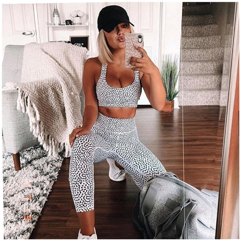 Women's Sleeveless Yoga Sports Suit | Fitness Clothing Set
