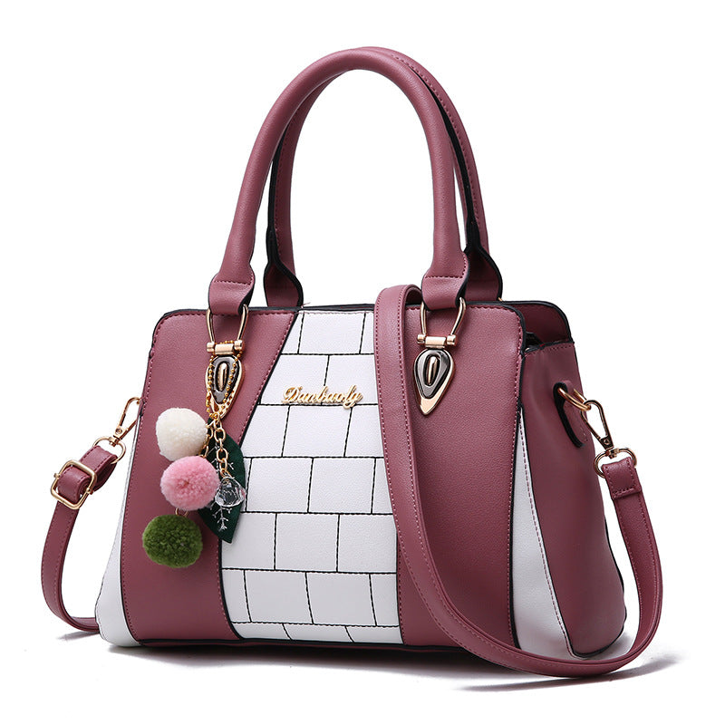 Women's Large PU Leather Shoulder Bag – Spacious Tote Handbag with Zipper