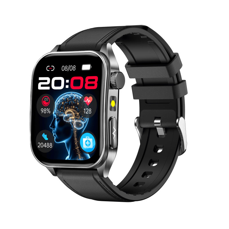 Advanced Health Smart Watch – 1.95" AMOLED, 650nm Laser Therapy, HRV, Blood Glucose & Bluetooth Calling