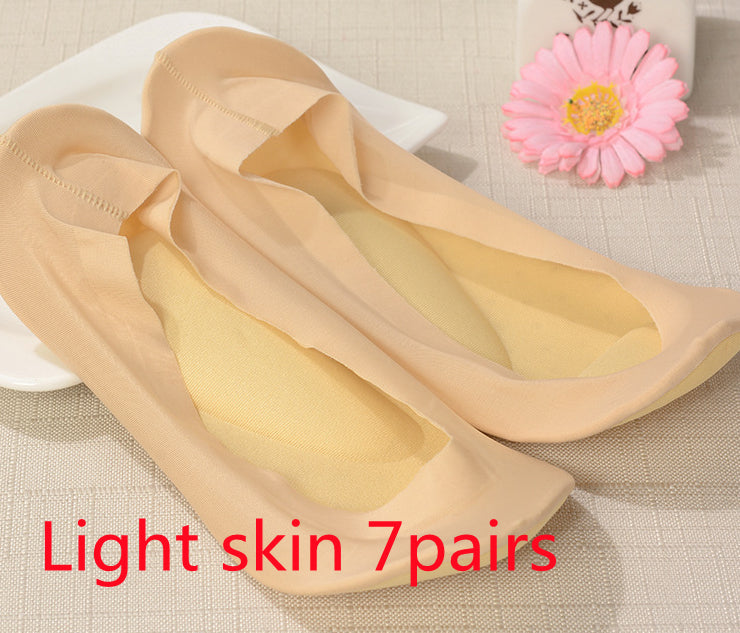 3D Air Cushion Invisible Boat Socks | Massage Sole, Silicone Grip, No-Show Women's Socks | HOORIVA