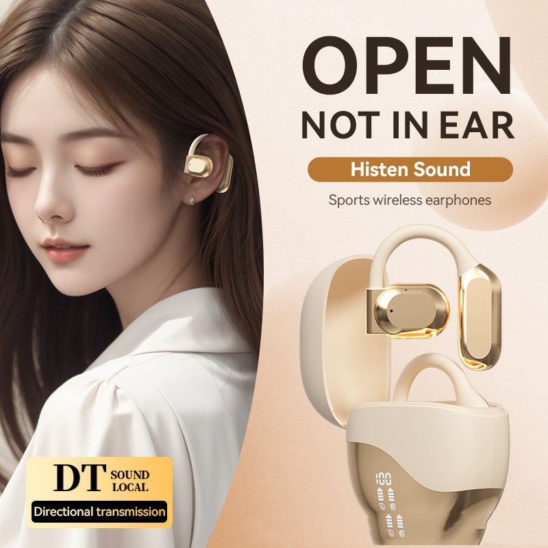 M62 Ear-Hook Bluetooth Headset – AI Translation & Breathing Light | Hooriva