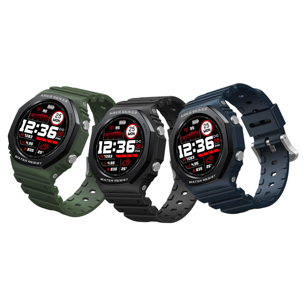 Zeblaze Ares 2 Rugged Smart Watch – 50M Waterproof, 1.09" HD, 45-Day Battery | Hooriva