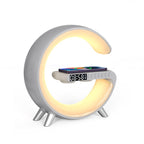 Smart LED Atmosphere Lamp – 15W Wireless Charger, Bluetooth Speaker & App Control Bedside Light