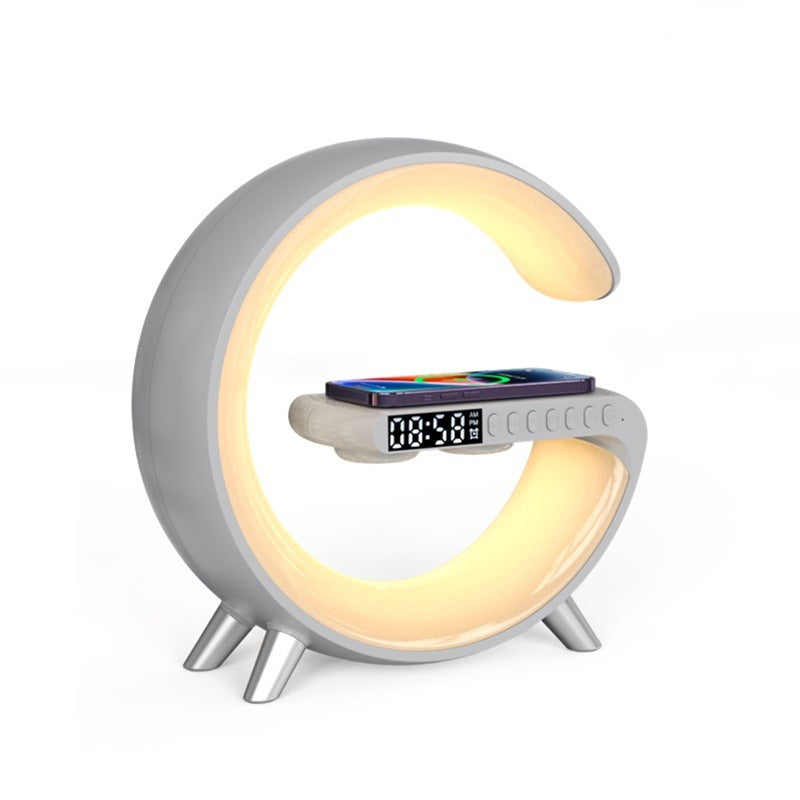 Smart LED Atmosphere Lamp – 15W Wireless Charger, Bluetooth Speaker & App Control Bedside Light