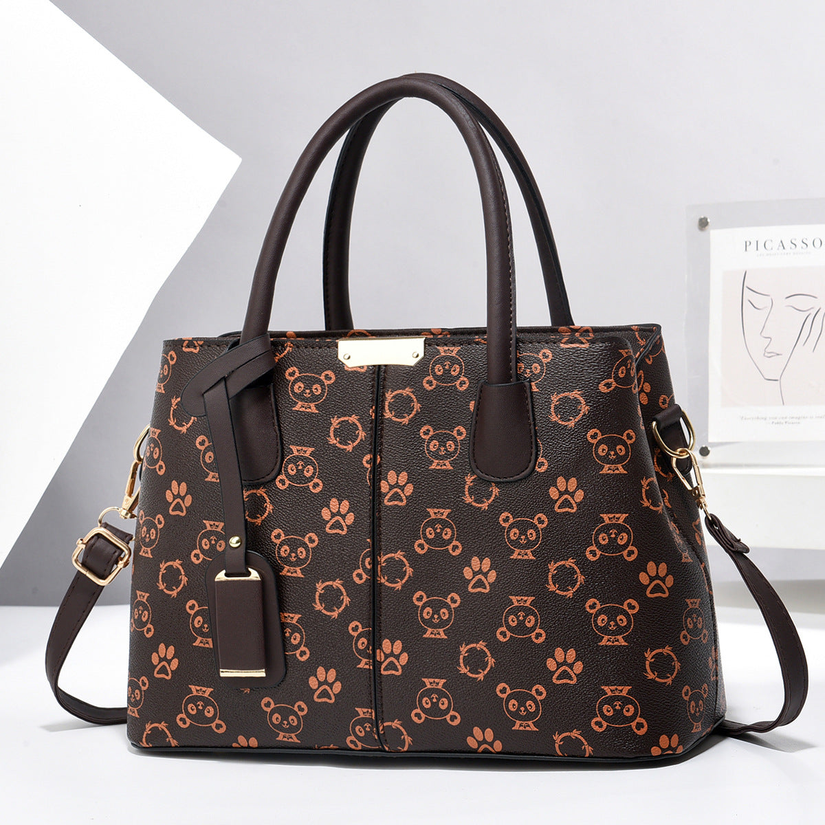 PU Leather Women's Square Shoulder Crossbody Bag — 30x21x13cm, 10 Colour Options