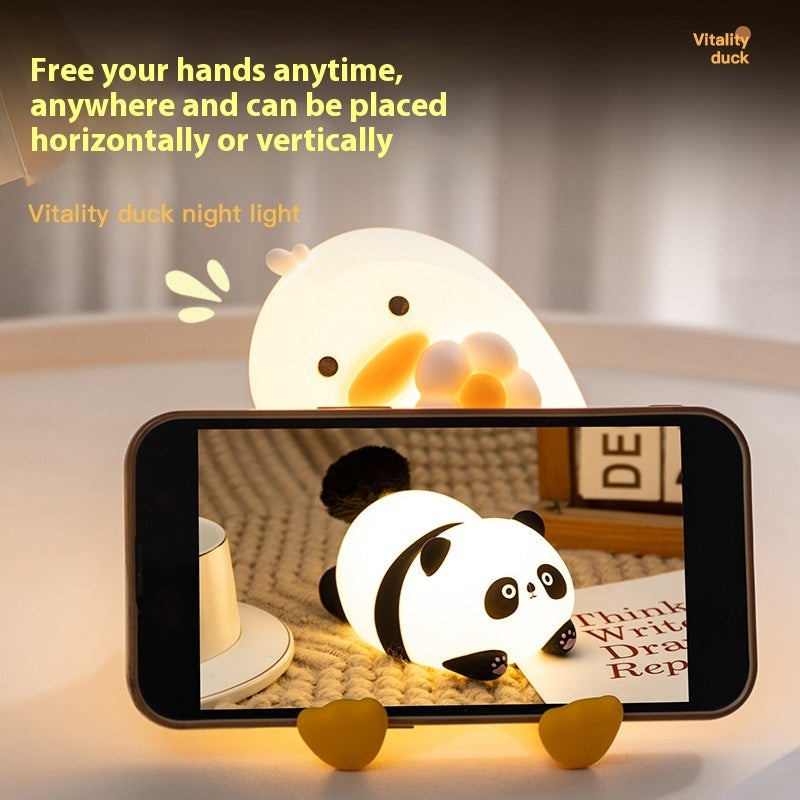 Vitality Duck Night Light PP-D03 | 1200mAh | Healing Soft Light | Phone Stand | USB Rechargeable