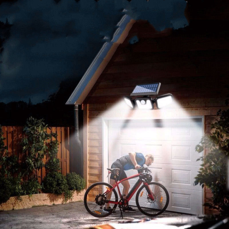 LED Solar Wall Light Human Body Sensor Outdoor