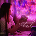 Aurora Planet Projector Night Light – Rotating Galaxy Lamp with Music